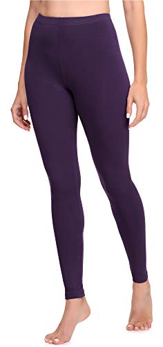 Ladeheid Damen Lange Leggings aus Baumwolle LA40-133 (Violett-2, L) von Ladeheid