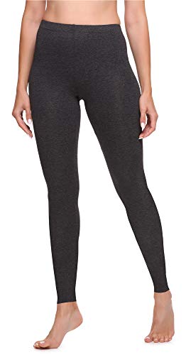 Ladeheid Damen Lange Leggings aus Viskose LA40-201(Dunkelmelange, 36) von Ladeheid