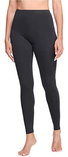 Ladeheid Damen Lange Leggings aus Viskose LA40-201(Graphite, 34) von Ladeheid