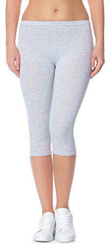 Ladeheid Damen Leggings aus Baumwolle 3/4 LAMA01 (Melange12, XS/S) von Ladeheid