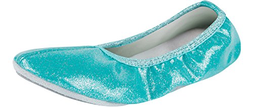 Ladeheid Damen Mädchen Ballet Flat Geschlossene Ballerinas LAAK007 (Türkis, 25 EU) von Ladeheid