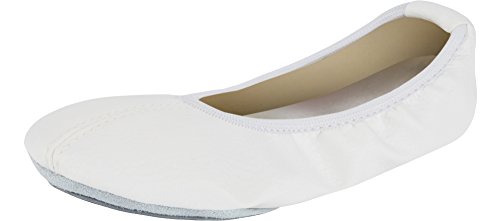 Ladeheid Damen Mädchen Ballet Flat Geschlossene Ballerinas LAAK005 (Weiß, 24 EU) von Ladeheid