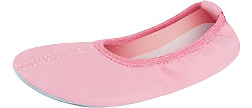 Ladeheid Damen Mädchen Ballet Flat Geschlossene Ballerinas LAAK006 (Rosa, 40 EU) von Ladeheid