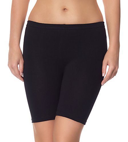 Ladeheid Damen Shorts Radlerhose Unterhose Hotpants Kurze Hose Boxershorts LAMA04 (Schwarz13, L/XL) von Ladeheid