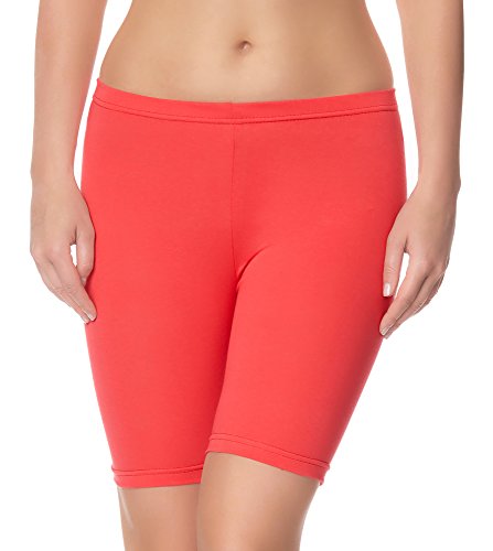 Ladeheid Damen Shorts Radlerhose Unterhose Hotpants Kurze Hose Boxershorts LAMA04 (Coral20, L/XL) von Ladeheid