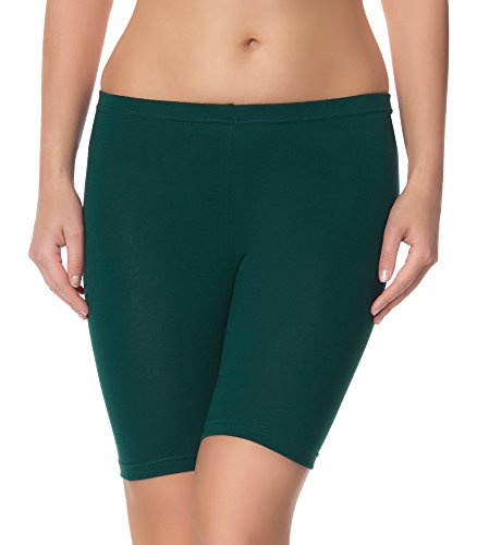 Ladeheid Damen Shorts Radlerhose Unterhose Hotpants Kurze Hose Boxershorts LAMA04 (Dunkelgrün2, L/XL) von Ladeheid