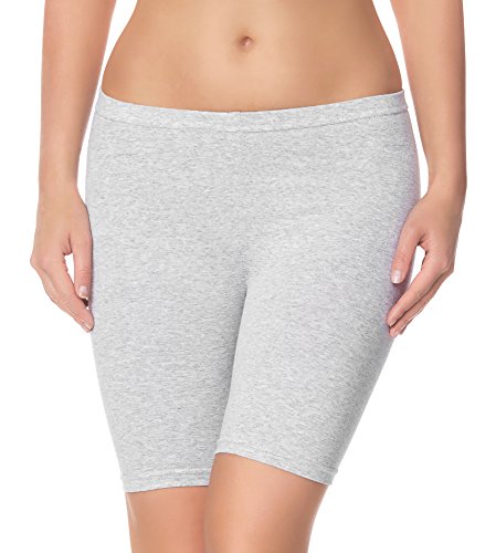 Ladeheid Damen Shorts Radlerhose Unterhose Hotpants Kurze Hose Boxershorts LAMA04 (Melange12, 2XL/3XL) von Ladeheid