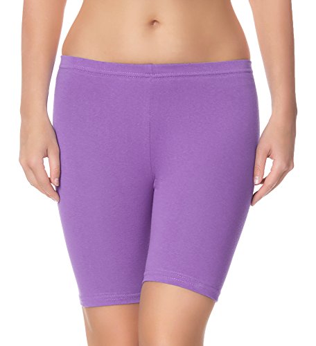 Ladeheid Damen Shorts Radlerhose Unterhose Hotpants Kurze Hose Boxershorts LAMA04 (Violett27, 2XL/3XL) von Ladeheid
