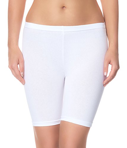 Ladeheid Damen Shorts Radlerhose Unterhose Hotpants Kurze Hose Boxershorts LAMA04 (Weiß11, 2XL/3XL) von Ladeheid