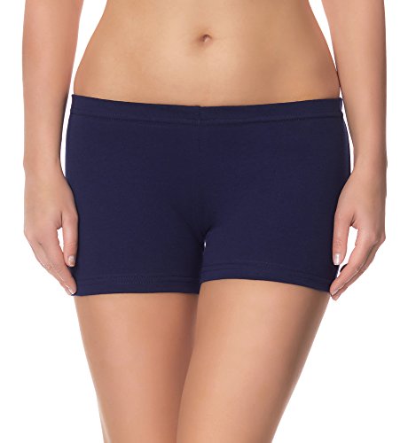 Ladeheid Damen Shorts Radlerhose Unterhose Hotpants Kurze Hose Boxershorts LAMA05, Dunkelblau14, XS-S (Herstellergröße: 34-36) von Ladeheid