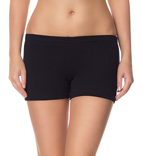 Ladeheid Damen Shorts Radlerhose Unterhose Hotpants Kurze Hose Boxershorts LAMA05, Schwarz13, XXL-3XL (Herstellergröße: 44-46) von Ladeheid