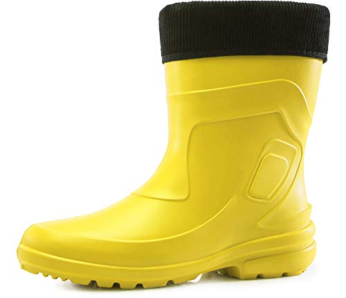 Ladeheid Damen Thermo EVA Gummistiefel federleicht LA-800-2017 (Dunkelgelb/Schwarz, 36 EU) von Ladeheid