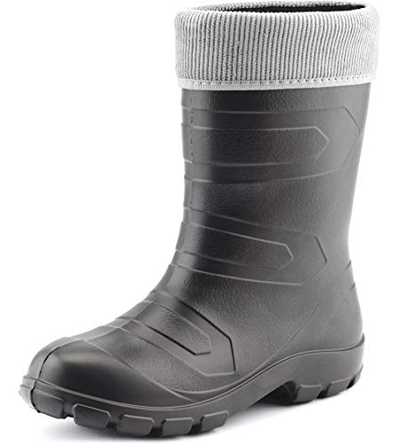 Ladeheid Damen Thermo EVA Gummistiefel federleicht LALMG879 (Graphite/Grau, 36 EU) von Ladeheid