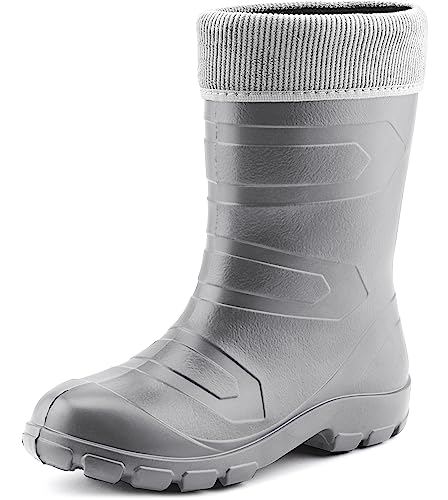 Ladeheid Damen Thermo Eva Gummistiefel federleicht LALMG879 (Silber/Grau, 36) von Ladeheid