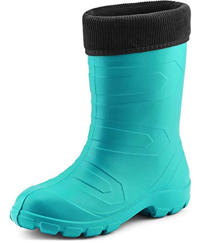 Ladeheid Damen Thermo EVA Gummistiefel federleicht LALMG879 (Türkis/Schwarz, 36 EU) von Ladeheid