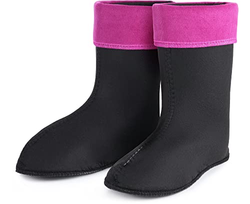 Ladeheid Damen Wärmende Stiefelsocken für Gummistiefel Innenschuh LA-800-2017 (Rosa, 36 EU) von Ladeheid