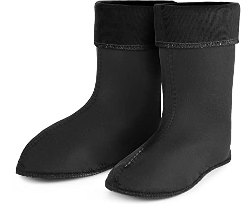 Ladeheid Damen Wärmende Stiefelsocken für Gummistiefel Innenschuh LA-800-2017 (Schwarz, 36 EU) von Ladeheid