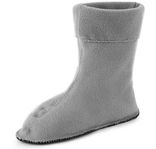 Ladeheid Damen Wärmende Stiefelsocken für Gummistiefel LA-CA-09 LA-CA-12 (Grau, 40/41 EU) von Ladeheid