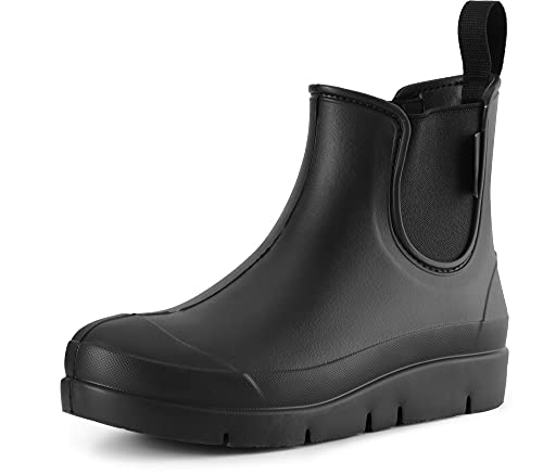 Ladeheid Damen federleichte Eva Gummistiefel LA-773 (Schwarz, 38 EU) von Ladeheid