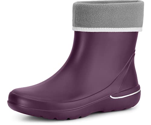 Ladeheid Damen federleichte Eva Thermo Gummistiefel gefüttert LA-CA-08 (Violett, 36/37 EU) von Ladeheid