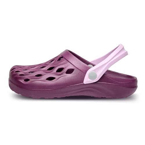 Ladeheid Damen leichte Eva Clogs Gartenclogs Gartenschuhe LA-CA-16 (Violett, 40 EU) von Ladeheid