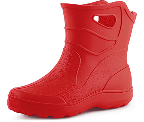 Ladeheid Damen leichte EVA Gummistiefel KL027D(Rot, 36 EU) von Ladeheid