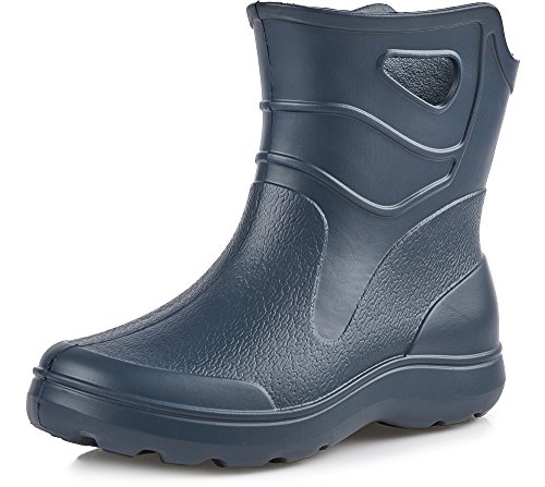 Ladeheid Gummistiefel Damen leichte Eva wasserfeste Schuhe Damen Bequeme und komfortable Gummischuhe KL027D (Dunkelblau, 38 EU) von Ladeheid