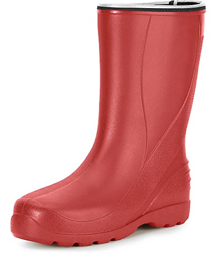 Ladeheid Damen leichte EVA Gummistiefel Regenstiefel LADW005 (Rot 1841, 36 EU) von Ladeheid