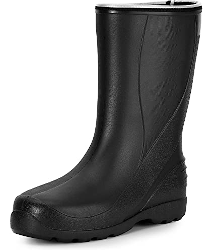 Ladeheid Damen leichte EVA Gummistiefel Regenstiefel LADW005 (Schwarz, 36 EU) von Ladeheid