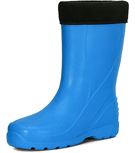 Ladeheid Damen leichte EVA Thermo Gummistiefel Regenstiefel LADW002 (Türkis 6706, 36 EU) von Ladeheid