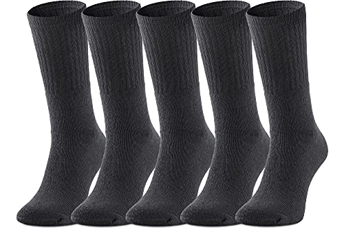 Ladeheid Damen und Herren 5er 10er 20er 30er Pack Socken aus Baumwolle AT007 (Graphite (5 Pack), 43-46) von Ladeheid