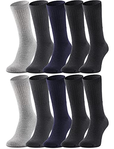 Ladeheid Damen und Herren 5er 10er 20er 30er Pack Socken aus Baumwolle AT007 (Mix-1 (10 Pack), 43-46) von Ladeheid