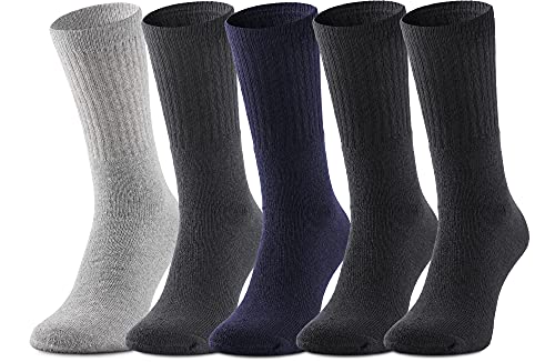 Ladeheid Damen und Herren 5er 10er 20er 30er Pack Socken aus Baumwolle AT007 (Mix-1 (5 Pack), 43-46) von Ladeheid