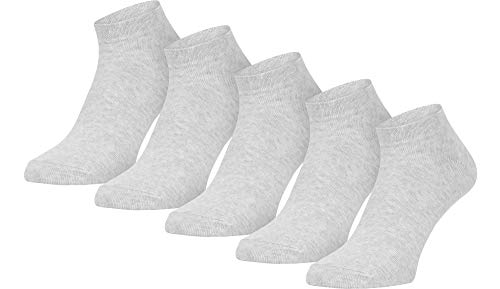 Ladeheid Damen und Herren 5er 10er Pack Sneaker Socken AT004 (Grau (5 Pack), 43-46) von Ladeheid