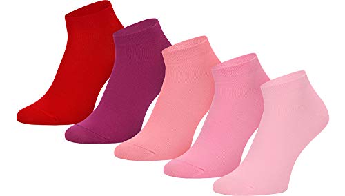 Ladeheid Damen und Herren 5er 10er Pack Sneaker Socken AT004 (Mix-2 (5 Pack), 39-42) von Ladeheid