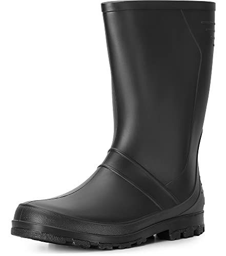 Ladeheid Damen und Herren PVC Gummistiefel LA-959 (Schwarz, 42 EU) von Ladeheid