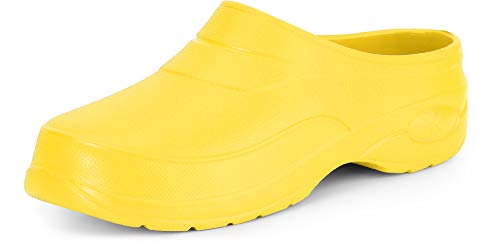 Ladeheid Damen und Herren leichte Eva Clogs Gartenclogs Gartenschuhe KL037 (Gelb1, 39 EU) von Ladeheid