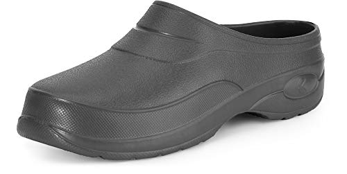 Ladeheid Damen und Herren leichte Eva Clogs Gartenclogs Gartenschuhe KL037 (Graphite, 37 EU) von Ladeheid