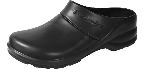 Ladeheid Damen und Herren leichte Eva Clogs Gartenclogs Gartenschuhe LA-858 (Schwarz, 36 EU) von Ladeheid