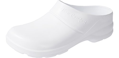 Ladeheid Damen und Herren leichte Eva Clogs Gartenclogs Gartenschuhe LA-858 (Weiß, 36 EU) von Ladeheid