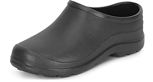 Ladeheid Gartenschuhe Damen und Herren leichte Eva Clogs Bequeme Hausschuhe & Gartenclogs LADW001 (Graphite 9490, 37 EU) von Ladeheid