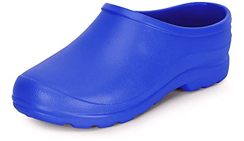 Ladeheid Gartenschuhe Damen und Herren leichte Eva Clogs Bequeme Hausschuhe & Gartenclogs LADW001 (Kornblume 817, 38 EU) von Ladeheid