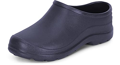 Ladeheid Gartenschuhe Damen und Herren leichte Eva Clogs Bequeme Hausschuhe & Gartenclogs LADW001 (Marineblau 9482, 36 EU) von Ladeheid