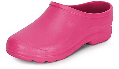 Ladeheid Gartenschuhe Damen und Herren leichte Eva Clogs Bequeme Hausschuhe & Gartenclogs LADW001 (Rosa 6108, 36 EU) von Ladeheid