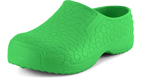 Ladeheid Damen und Herren leichte Eva Clogs Gartenclogs Gartenschuhe LADW009 (Grün 1711, 36 EU) von Ladeheid