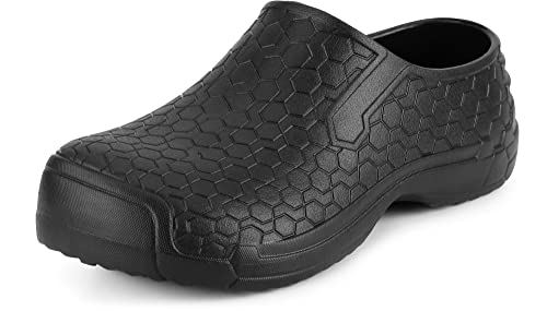 Ladeheid Damen und Herren leichte Eva Clogs Gartenclogs Gartenschuhe LADW009 (Schwarz, 36 EU) von Ladeheid