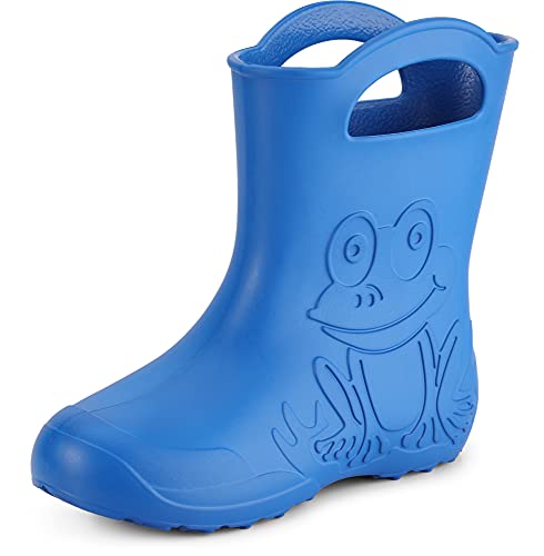 Ladeheid Eva Gummistiefel Damen federleichte wasserdichte Damenschuhe Regenschuhe LA-CA-09 (Blau, 36/37 EU) von Ladeheid