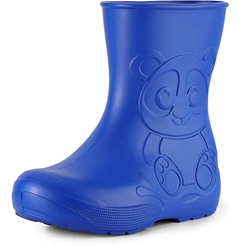 Ladeheid Gummistiefel Kinder EVA federleichte Regenschuhe für Jungen und Mädchen LA-CA-10 (Blau, 32/33 EU) von Ladeheid