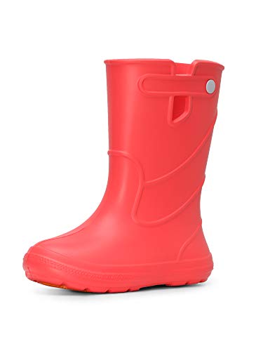 Ladeheid Eva Kinder Jungen Mädchen Jugendliche Gummistiefel Regenschuhe LA-CA-05 (Korall, 32/33 EU) von Ladeheid