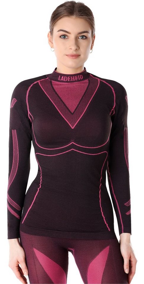 Ladeheid Funktionsunterhemd Damen Funktionsunterwäsche langarm Shirt Thermoaktiv LAGI004 von Ladeheid